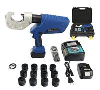 Rechargeable Hydraulic Crimping Tool - Electric Hydraulic Cable Lug Crimper for 16-400mm² Terminals with 12 Die Sets Included