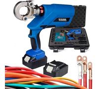Rechargeable Hydraulic Crimping Tool,Industrial Electric Hydraulic Cable Lug Crimper,with Dies Crimping16-300mm²/400mm²,Household and Industrial Crimping Wire Cable(EZ-300)