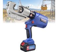 Rechargeable Hydraulic Pliers 60KN/120KN Wire Crimper Tool with 11 Pressing Dies, Lug Pressing Kit for Shipbuilding, Construction, Power Distribution