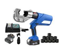 Rechargeable Hydraulic Pliers Electric Crimp Tool, 18V Battery Powered Wire Crimper for Electrical Connections, Reinforced