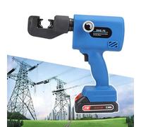 Rechargeable Hydraulic Wire Crimper with Die Set and Carrying Case for Efficient Terminal Crimping in Communication and Transportation