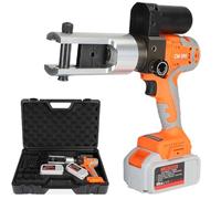 Rechargeable Hydraulic Wire Crimping Tool 10-300mm², 18V Battery Powered Terminal Crimper for Copper & Aluminum Terminals