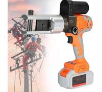 Rechargeable Hydraulic Wire Crimping Tool, 18V Electric Battery Powered Terminal Crimper for Copper 16-300mm² and Aluminum Terminals 16-400mm²