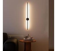 Rechargeable Indoor LED Wall Light with Motion Sensor Long Strip USB Charging Dimmable Magnetic Suction Aluminum Wall Sconces Battery Powered Luminaire Fixtures for Stairway