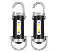 Rechargeable Keychain Flashlight, For MINI Pocket Torch USB-C Charging Super Bright LED 2-Pack For Camping Hiking Walking