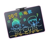 Rechargeable Kids Writing Board 16.5Inch LCD Screen Portable Drawing Tablet with Erase Button for Doodling Painting Rechargeable Drawing Board