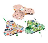 Rechargeable Kitty Gadget - Silent Motion Teaser, Pet Stimulation Toy, Activity Engagement Unit, Indoor chasesFun | Rechargeable Silent Cat Toy for Indoor Living Spaces Play Area Apartment Home Use