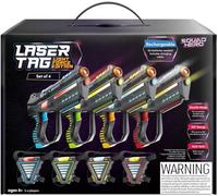 Rechargeable Laser Tag for Kids, Teens & Adults - Easter Gifts - Blasters & Vest Sensors - Fun Ideas Age 8+ Year Old Toys - 4 Set - Lazer Teen Boy Games - Boys & Girls Outdoor Teenage Group Activities