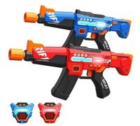 Rechargeable Laser Tag Guns Toys Set of 2 with Upgraded LED Digital Multi-Functional Vests Birthday Gifts for Kids Boys Girls 8 9 10 11 12+ Years Old Teens Adults Christmas Indoor & Outdoor Activities