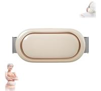 Rechargeable Lazy Abdominal Slimming Machine, Women Adjustable Vibration Wireless Slimming Belt, Portable Vibration Weight Loss Machine, 9 Levels of Intensity, 3 Levels of Heating, 6 Massage Modes(Bei