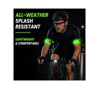 Rechargeable LED Armbands, High Visibility Running Gear for Night Safety and Family Fun