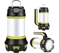 RECHARGEABLE LED CAMPING LIGHT-WATERPROOF, 6 MODES, PORTABLE WITH TWO-WAY HOOK & USB CABLE, Perfect for Camping, Hiking & Outdoor Activities