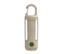 Rechargeable LED Camping Light With USB-C Fast Charging, 360° Uniform Lantern For Tent Hiking, 3 Color Modes White Warm Red, Lightweight Portable Outdoor Lamp, Army Green(13 * 3.5cm Khaki Color)