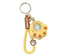 Rechargeable LED Cat Paw Keychain Sunset Glow in the Night PVC Accessories Travel Decor Accessories Cute Travel Keychain Accessories, フリーサイズ