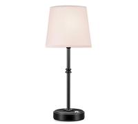Rechargeable LED Cordless Table Lamp, 5200mAh Battery Operated, 3 Level Brightness, Portable Night Bedside Lamp, Ambient Desk Light for Home Decor, Patio, Restaurant, Dinning(Black)