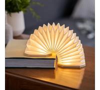 Gingko LED Accordion Lamp G006WT Smart – Walnut, Rechargeable Battery, USB-C, 3 Modes, 2 Temps