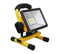 Rechargeable LED Flood Light - 40W Portable Work Light with 7200mAh Battery, 6000K Bright White, IP65 Waterproof, 5 Lighting Modes, USB Rechargeable - Durable ABS & Aluminium - Yellow