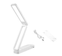 Rechargeable LED Folding Desk Lamp, Touch Control 3 Colors Dimmable Portable Table Light, Remote Control Table Lamp for Home, Reading, Studying, Travel (947 White Rechargeable Models 2000 MAh)