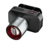 Rechargeable LED Headlamp 3000 Lumens Aluminium Alloy for zoom Spotlight for Running Camping Fishing Hiking Cycling Dog Walking Waterproof for torch Light Black