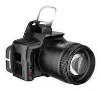 Rechargeable LED Headlamp with Adjustable Focus Spotlight and Floodlight Modes, Motion Sensor Control, Built-in USB Power Bank for Camping, Hiking, Outdoor(B)