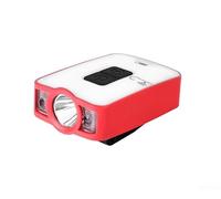 Rechargeable LED Headlamp With Motion Sensor, 2-in-1 Clip On Cap Light For Camping Hiking Fishing Running, Hands-Free Headlight With 3 Modes, Adjustable Strap And Bracket Included(Red)