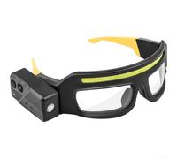Rechargeable Led Headlamp With Motion Sensor, Dual Mode Xte And Cob Lights, Ipx4 Waterproof Hands Head Torch For Camping, Hiking, Running, Yellow(Yellow)