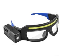 Rechargeable Led Headlamp With Motion Sensor, Dual Mode Xte And Cob Lights, Ipx4 Waterproof Hands Head Torch For Camping, Hiking, Running, Yellow(Blue)