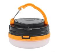 Rechargeable LED Lantern for Hiking Outdoor for rescue Rechargeable | ABS material, lightweight 117mm size, for durable construction, silver green grey colors, easy carry(Yellow)