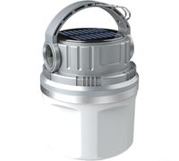 Rechargeable LED Lantern for Hiking Outdoor for rescue Rechargeable | ABS material, lightweight 117mm size, for durable construction, silver green grey colors, easy carry(GreyB)