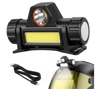 Rechargeable LED Light for Welding Helmet, 360° Rotatable Head Lamp with Dual Mount-Magnetic & Adhesive, 2 Brightness Levels Work Light for TIG MIG ARC Grind