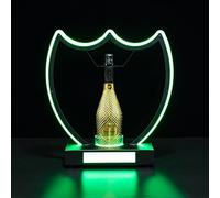 Rechargeable LED Luminous Wine Bottle Holder Champagne Cocktail Display Rack Wine Bottle Glorifier Presenter for Disco Party,D
