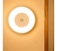 Rechargeable LED Night Light Magnetic Stick On Touch Light with 3 Color Modes Portable Wireless Dimming Lamp for Bedroom Wardrobe Cupboard Nursery Breastfeeding Night Boys Girls Feeds Bedside Lamps
