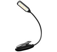 Rechargeable LED Task Light With Stepless Brightness Adjustable LED Clip Light Upgrades For Reading In Bed Or Travel Rechargeable Book