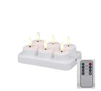Rechargeable LED Tea Lights Flameless Flickering Candles For Home Decor