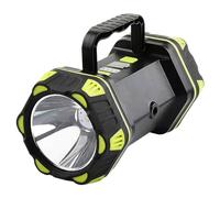 Rechargeable LED Torch Camping Lights with 4800mah USB and Solar Charging 15W High Power Beam Flashlight Waterproof Outdoor Searchlight 3 Modes Portable Lightweight Lantern Emergencies Work Light