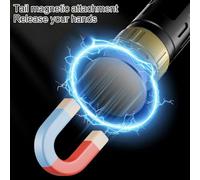 Rechargeable LED Torch, Portable Flashlight Inspection Lamp, 180° Rotating Design Dual Switch Magnetic Base, For Home Work SOS(flashlight)