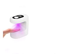 Rechargeable LED UV Nail Lamp with Type-C Charging, 30/60s Timer Portable Manicure Dryer for Gel Polish, Open Design for Kids Adults Home Travel Use(A)