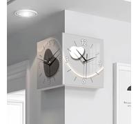 Rechargeable LED Wall Clock with Luminous Double-Sided Design for Home and Office Decoration