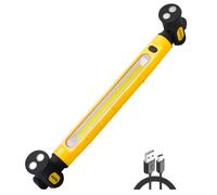 Rechargeable LED Work Light, 2400LM Bright Magnetic Inspection Light Bar with Hooks, 4400mAh Underhood Mechanic Light for Car Repair, Garage, Workshop