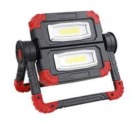 Rechargeable Led Work Light, Folding Flood Lights 20w 1500lm, Outdoor COB Floodlight Camping Light, Waterproof Emergency Security Lights, Portable Spotlights With 360° Rotation, 5000mah USB Power Bank