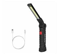 Rechargeable LED Work Light Magnetic Base Ultra Bright COB Flashlight Inspection Repair, Lamp K0O3 Using,Outdoor For Car Ca