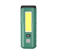 Rechargeable LED Work Light with Magnet and Hook, 4000mAh COB Portable Lantern, USB-C Fast Charging, 5 Modes for Camping, Hiking, Red