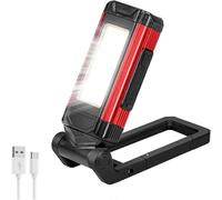 Rechargeable LED Work Light, Workshop Lamp, IP65 Waterproof Portable Inspection Lamp with Magnetic Base for Garage, Camping, Outdoor