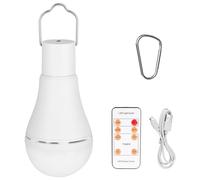 Rechargeable Light Bulb, Wireless Light Bulb with Remote Control and Timer, Rechargeable Bulbs for Lamps 7W LED Bulb Dimmable Battery, 4 Outdoor Lighting Modes Camping Emergency with Hook