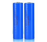 Rechargeable Lithium Battery 3.7V 2000mAh ICR Full Capacity Lasting Pointed Head Rechargeable Rechargeable Battery For LED Flashlight Lamp,2 PCS