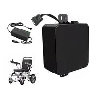 Rechargeable Lithium Battery for Electric Wheelchair 24 Volts, V, 10 Ah, 12 and 14 with Hook Port Charging XLR for Motor Kits 50 W to 340