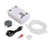 Rechargeable Lithium Battery Powered Aquarium Air Pump 8000mAh Dual Outlet Super Quiet 28dB for Fish Tank Oxygenation with Adjustable Flow and Intermittent Mode Operation for Bucke(1500mAh)