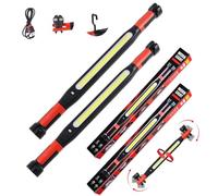 Rechargeable Magnetic Work Light, Waterproof Magnetic Light Bar, Four Lighting Modes and Lasting 2-6 Hours for Car Repairing, Trunk Lighting (2 PCS)