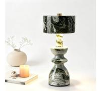 Rechargeable Marble Touch Lamp, 3 Light Modes for Bedroom Table | Rechargeable Touch Lamp with 3 Light Modes, Art Deco Stone Design, Perfect for Bedroom, Living Room, and Creative Decor