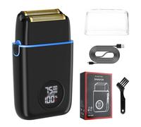 Rechargeable Men's Electric Foil Shaver Cordless Shaving Device with Detachable Head and LED Indicators Beard Trimmer